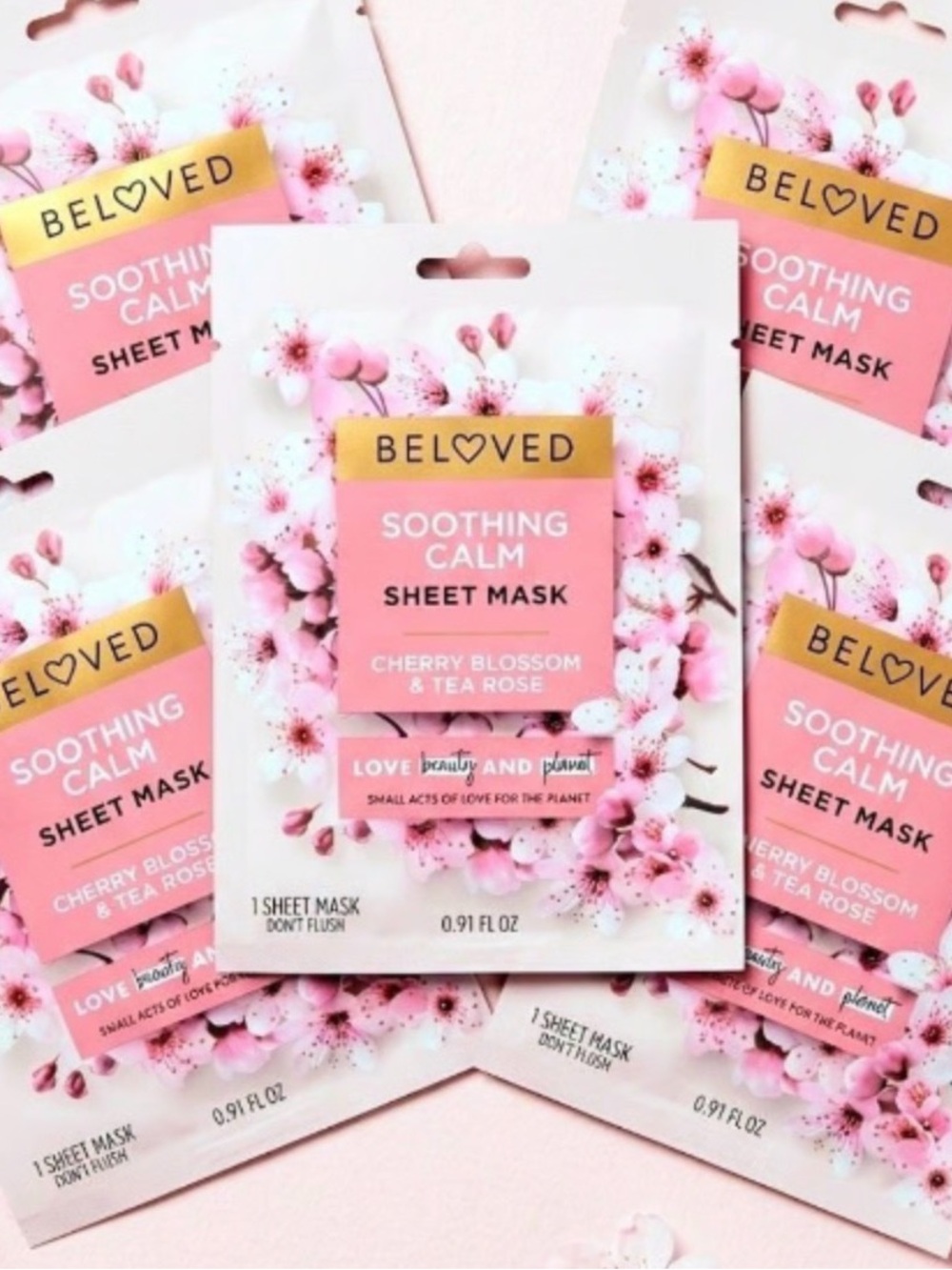 Love Beauty- Soothing Calm Sheet Masks Set of 5 NIP